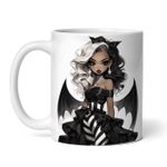Casa si Gradina - Bucatarie si vesela - Cani si pahare - Cani si cesti - Cana alba personalizata, Papusa demon Aja, INOVATIX®. 330ml - Infinity.ro