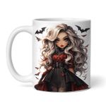 Casa si Gradina - Bucatarie si vesela - Cani si pahare - Cani si cesti - Cana alba personalizata, Papusa demon Amy, INOVATIX®. 330ml - Infinity.ro