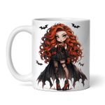 Casa si Gradina - Bucatarie si vesela - Cani si pahare - Cani si cesti - Cana alba personalizata, Papusa demon Amora, INOVATIX®. 330ml - Infinity.ro