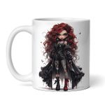 Casa si Gradina - Bucatarie si vesela - Cani si pahare - Cani si cesti - Cana alba personalizata, Papusa demon Feng, INOVATIX®. 330ml - Infinity.ro