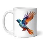 Casa si Gradina - Bucatarie si vesela - Cani si pahare - Cani si cesti - Cana alba personalizata, Pasarea colibri, INOVATIX®. 330ml - Infinity.ro