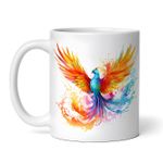 Casa si Gradina - Bucatarie si vesela - Cani si pahare - Cani si cesti - Cana alba personalizata, Pasarea Pheonix Rya, INOVATIX®. 330ml - Infinity.ro