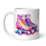 Casa si Gradina - Bucatarie si vesela - Cani si pahare - Cani si cesti - Cana alba personalizata, Patine cu rotile, INOVATIX®. 330ml - Infinity.ro