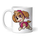 Casa si Gradina - Bucatarie si vesela - Cani si pahare - Cani si cesti - Cana alba personalizata, Paw Patrol  Skye  zburda fericita, INOVATIX®. 330ml - Infinity.ro