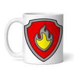 Casa si Gradina - Bucatarie si vesela - Cani si pahare - Cani si cesti - Cana alba personalizata, Paw Patrol Marshall sigla, INOVATIX®. 330ml - Infinity.ro