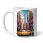 Casa si Gradina - Bucatarie si vesela - Cani si pahare - Cani si cesti - Cana alba personalizata, Orasul New York wallstreet, INOVATIX®. 330ml - Infinity.ro