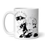 Casa si Gradina - Bucatarie si vesela - Cani si pahare - Cani si cesti - Cana alba personalizata, Gojo si Itadori Jujutsu Kaisen, INOVATIX®. 330ml - Infinity.ro