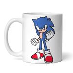 Casa si Gradina - Bucatarie si vesela - Cani si pahare - Cani si cesti - Cana alba personalizata, Sonic the Hedgehog furios, INOVATIX®. 330ml - Infinity.ro
