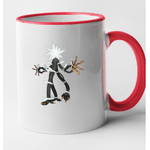 Casa si Gradina - Bucatarie si vesela - Cani si pahare - Cani si cesti - Cana maner rosu personalizata Cramorant, INOVATIX®. 330ml - Infinity.ro