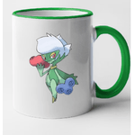 Casa si Gradina - Bucatarie si vesela - Cani si pahare - Cani si cesti - Cana maner verde personalizata Roserade, INOVATIX®. 330ml - Infinity.ro