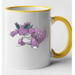 Casa si Gradina - Bucatarie si vesela - Cani si pahare - Cani si cesti - Cana maner galben personalizata Charizard, INOVATIX®. 330ml - Infinity.ro