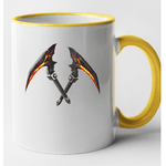 Casa si Gradina - Bucatarie si vesela - Cani si pahare - Cani si cesti - Cana maner galben personalizata Fortnite - Molten Strikers Pickaxe, INOVATIX®. 330ml - Infinity.ro