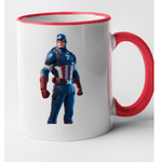 Casa si Gradina - Bucatarie si vesela - Cani si pahare - Cani si cesti - Cana maner rosu personalizata Fortnite - Captain America, INOVATIX®. 330ml - Infinity.ro