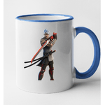 Casa si Gradina - Bucatarie si vesela - Cani si pahare - Cani si cesti - Cana maner albastru personalizata Fortnite - Ronin, INOVATIX®. 330ml - Infinity.ro