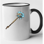 Casa si Gradina - Bucatarie si vesela - Cani si pahare - Cani si cesti - Cana maner negru personalizata Fortnite - Hawkman's Mace Pickaxe, INOVATIX®. 330ml - Infinity.ro