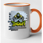 Casa si Gradina - Bucatarie si vesela - Cani si pahare - Cani si cesti - Cana maner portocaliu personalizata Fortnite - Tag of Doom Spray, INOVATIX®. 330ml - Infinity.ro