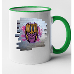 Casa si Gradina - Bucatarie si vesela - Cani si pahare - Cani si cesti - Cana maner verde personalizata Fortnite - Thanos Watches! Spray, INOVATIX®. 330ml - Infinity.ro