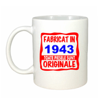 Casa si Gradina - Bucatarie si vesela - Cani si pahare - Cani si cesti - Cana alba personalizata Fabricat in 1943 toate piesele sunt originale, INOVATIX®. 330ml - Infinity.ro