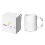 Casa si Gradina - Bucatarie si vesela - Cani si pahare - Cani si cesti - Cana maner albastru personalizata "Craciun Fericit!, modelul 43", INOVATIX®. 330ml - Infinity.ro