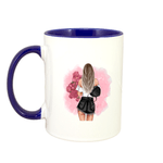 Casa si Gradina - Bucatarie si vesela - Cani si pahare - Cani si cesti - Cana maner albastru personalizata "Pretty girl", INOVATIX®. 330ml - Infinity.ro