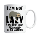 Casa si Gradina - Bucatarie si vesela - Cani si pahare - Cani si cesti - Cana alba personalizata "lazy day", INOVATIX®. 330ml - Infinity.ro