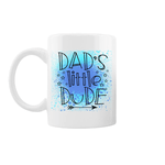 Casa si Gradina - Bucatarie si vesela - Cani si pahare - Cani si cesti - Cana alba personalizata "Dad's little dude", INOVATIX®. 330ml - Infinity.ro