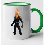 Casa si Gradina - Bucatarie si vesela - Cani si pahare - Cani si cesti - Cana maner verde personalizata Fortnite - Ghost Rider, INOVATIX®. 330ml - Infinity.ro