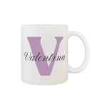 Casa si Gradina - Bucatarie si vesela - Cani si pahare - Cani si cesti - Cana alba personalizata cu prenume, INOVATIX®. 330 ml - Infinity.ro