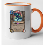 Casa si Gradina - Bucatarie si vesela - Cani si pahare - Cani si cesti - Cana maner portocaliu personalizata HearthStone - Plaguespreader, INOVATIX®. 330ml - Infinity.ro