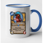 Casa si Gradina - Bucatarie si vesela - Cani si pahare - Cani si cesti - Cana maner albastru personalizata HearthStone - Sanguine Soldier, INOVATIX®. 330ml - Infinity.ro