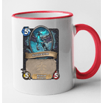 Casa si Gradina - Bucatarie si vesela - Cani si pahare - Cani si cesti - Cana maner rosu personalizata HearthStone - Frostwyrm, INOVATIX®. 330ml - Infinity.ro