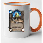 Casa si Gradina - Bucatarie si vesela - Cani si pahare - Cani si cesti - Cana maner portocaliu personalizata HearthStone - Foul Egg, INOVATIX®. 330ml - Infinity.ro