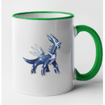 Casa si Gradina - Bucatarie si vesela - Cani si pahare - Cani si cesti - Cana maner verde personalizata Steelix, INOVATIX®. 330ml - Infinity.ro