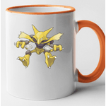 Casa si Gradina - Bucatarie si vesela - Cani si pahare - Cani si cesti - Cana maner portocaliu personalizata Blaziken, INOVATIX®. 330ml - Infinity.ro