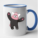 Casa si Gradina - Bucatarie si vesela - Cani si pahare - Cani si cesti - Cana maner albastru personalizata Scizor, INOVATIX®. 330ml - Infinity.ro