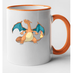 Casa si Gradina - Bucatarie si vesela - Cani si pahare - Cani si cesti - Cana maner portocaliu personalizata Mewtwo, INOVATIX®. 330ml - Infinity.ro