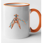 Casa si Gradina - Bucatarie si vesela - Cani si pahare - Cani si cesti - Cana maner portocaliu personalizata Copperajah, INOVATIX®. 330ml - Infinity.ro