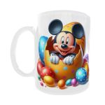 Casa si Gradina - Bucatarie si vesela - Cani si pahare - Cani si cesti - Cana alba personalizata Mickey Mouse Pasti, INOVATIX®. 330ml - Infinity.ro