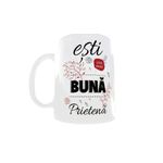 Casa si Gradina - Bucatarie si vesela - Cani si pahare - Cani si cesti - Cana alba personalizata Cea mai buna prietena, INOVATIX®. 330ml - Infinity.ro