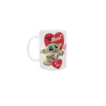 Casa si Gradina - Bucatarie si vesela - Cani si pahare - Cani si cesti - Cana alba personalizata Catch My Heart Yoda, INOVATIX®. 330ml - Infinity.ro