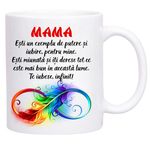 Casa si Gradina - Bucatarie si vesela - Cani si pahare - Cani si cesti - Cana alba personalizata pentru mama, INOVATIX®. 330ml - Infinity.ro