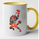 Casa si Gradina - Bucatarie si vesela - Cani si pahare - Cani si cesti - Cana maner galben personalizata Flapple, INOVATIX®. 330ml - Infinity.ro