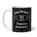 Casa si Gradina - Bucatarie si vesela - Cani si pahare - Cani si cesti - Cana alba personalizata, Jack Daniel's old No7 Brand Tennessee Whiskey, INOVATIX®. 330ml - Infinity.ro