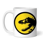 Casa si Gradina - Bucatarie si vesela - Cani si pahare - Cani si cesti - Cana alba personalizata, Jurassic Park schelete, INOVATIX®. 330ml - Infinity.ro