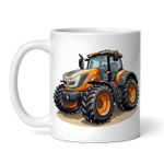 Casa si Gradina - Bucatarie si vesela - Cani si pahare - Cani si cesti - Cana alba personalizata, Tractorul Campul ciufulit, INOVATIX®. 330ml - Infinity.ro