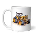 Casa si Gradina - Bucatarie si vesela - Cani si pahare - Cani si cesti - Cana alba personalizata, Tractor Casian, INOVATIX®. 330ml - Infinity.ro