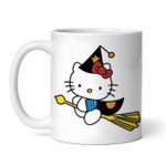 Casa si Gradina - Bucatarie si vesela - Cani si pahare - Cani si cesti - Cana alba personalizata, Hello Kitty este vrajitoare, INOVATIX®. 330ml - Infinity.ro