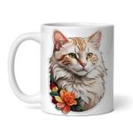 Casa si Gradina - Bucatarie si vesela - Cani si pahare - Cani si cesti - Cana alba personalizata, Pisica Singapura, INOVATIX®. 330ml - Infinity.ro