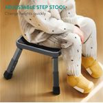 Sport si Outdoor - Camping - Mobilier pentru camping - Scaune camping - Scaun pliabil ajustabil Navaris, 3 inaltimi, platforma antiderapanta, 61657.01 - Infinity.ro