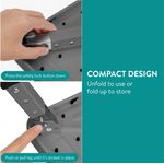 Sport si Outdoor - Camping - Mobilier pentru camping - Scaune camping - Scaun pliabil ajustabil Navaris, 3 inaltimi, platforma antiderapanta, 61657.01 - Infinity.ro